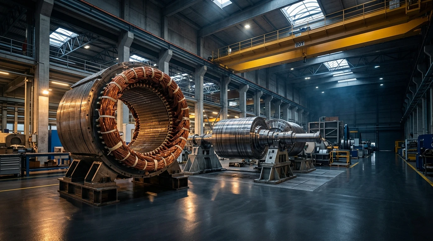 Fasilitas Rekayasa Workshop Berat MESINDO TEKNISIA - Stator Rewinding & Balancing Rotor